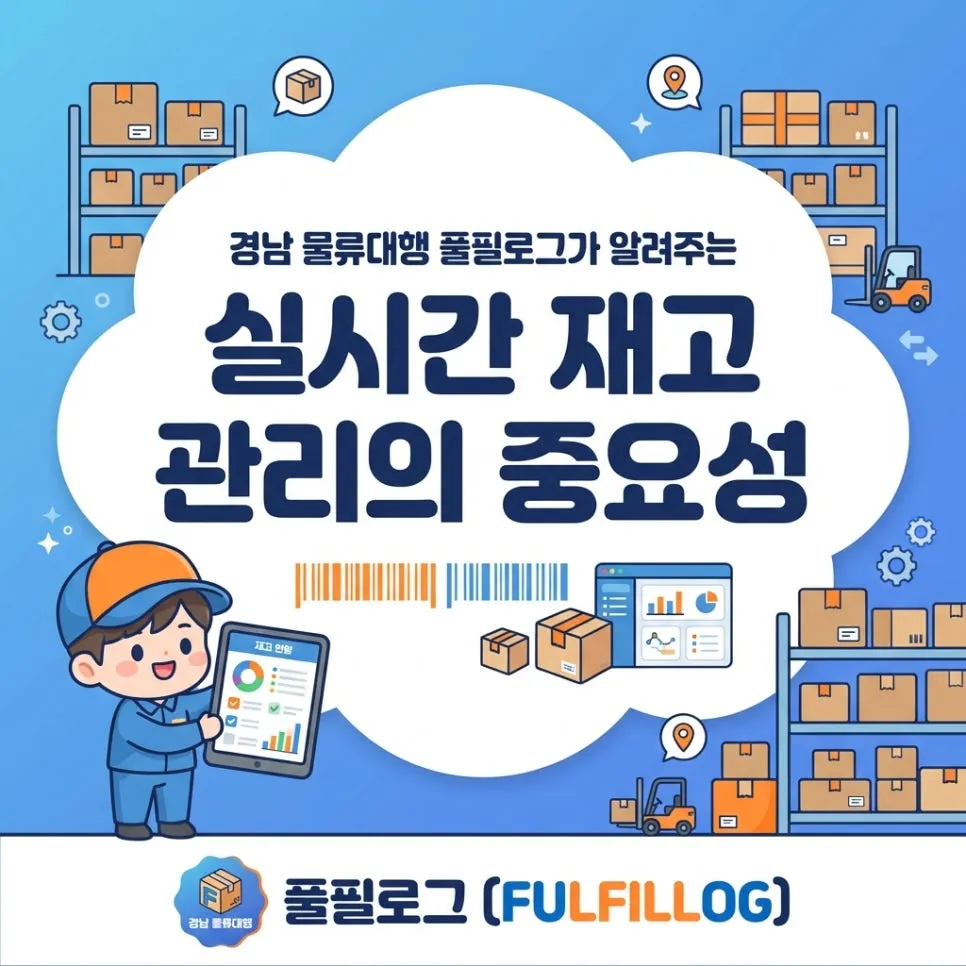 경남 물류대행 풀필로그가 알려주는실시간 재고 관리의 중요성