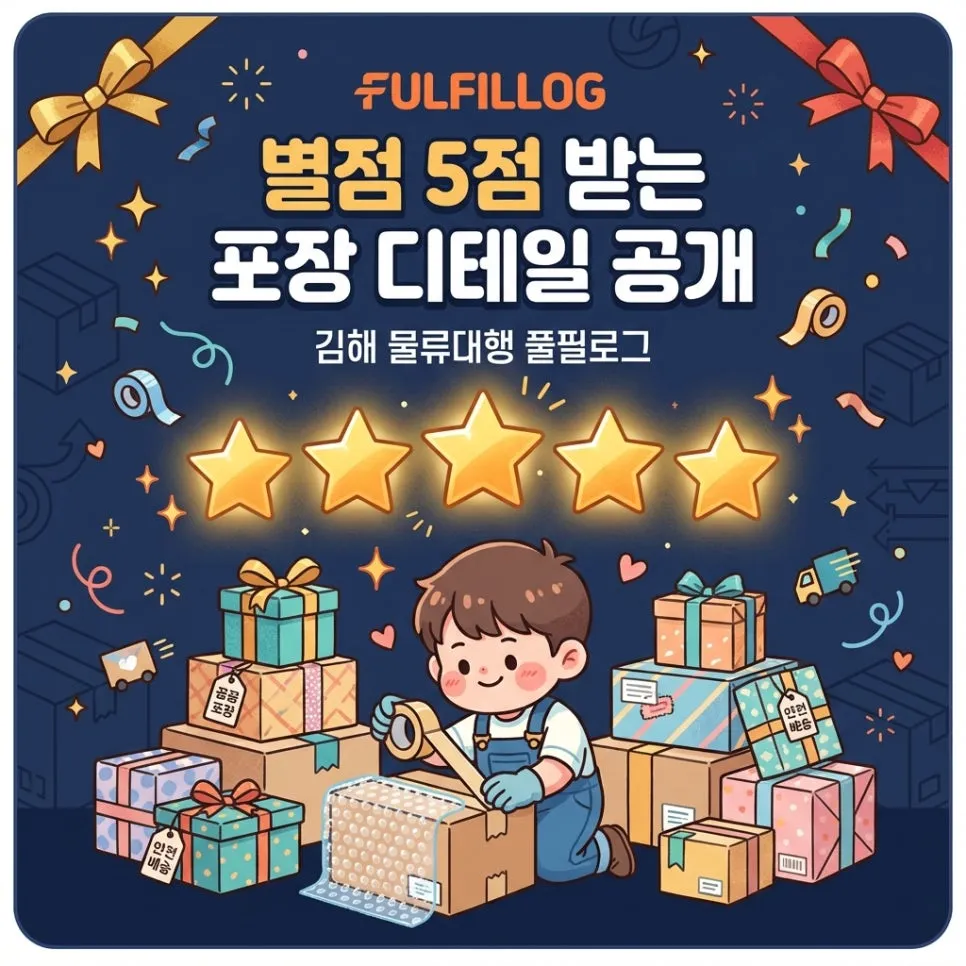 창원 물류대행, 별점 5점 받는포장 디테일 공개