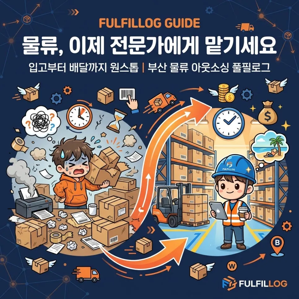 부산 물류 아웃소싱,풀필로그 하나로 해결하세요