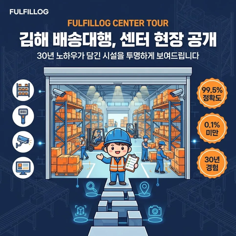 김해 배송대행, 풀필로그센터 현장을 공개합니다