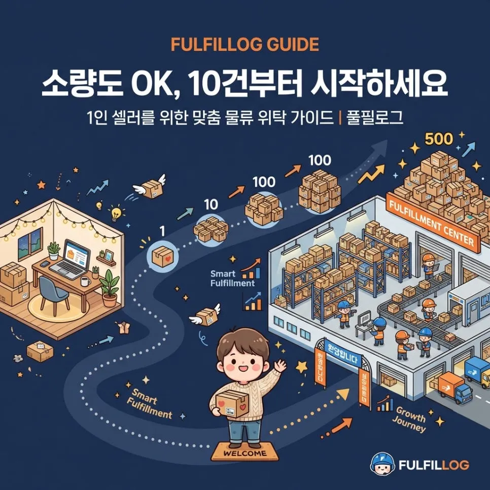소량 풀필먼트, 10건부터 시작하는 스마트한 물류 위탁