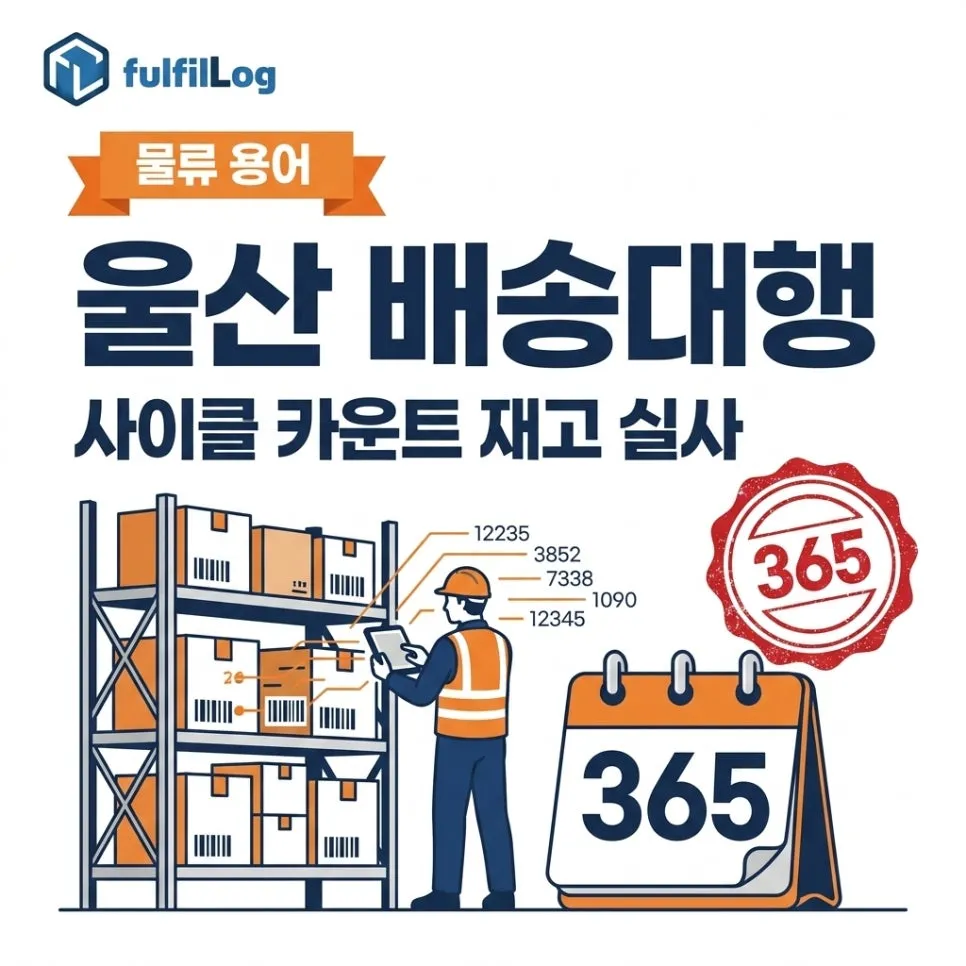 울산 배송대행 사이클 카운트 뜻과 재고 실사