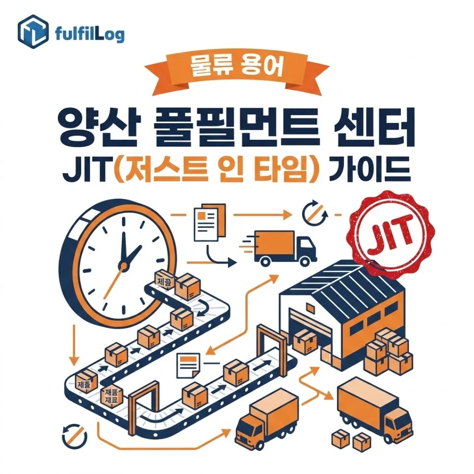 양산 풀필먼트 센터 JIT(저스트 인 타임) 뜻과 적용 가이드