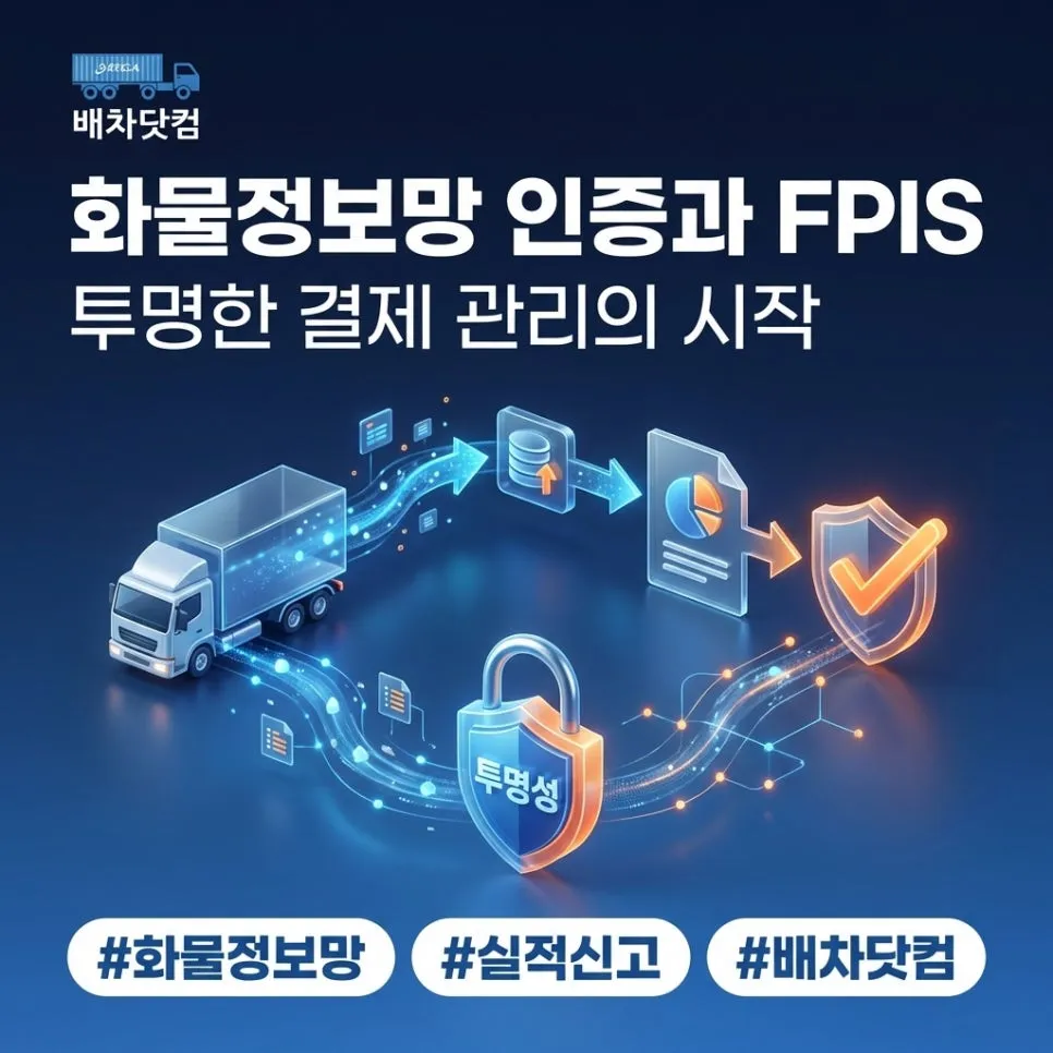 화물정보망 인증과 FPIS 투명한 결제 관리의 시작