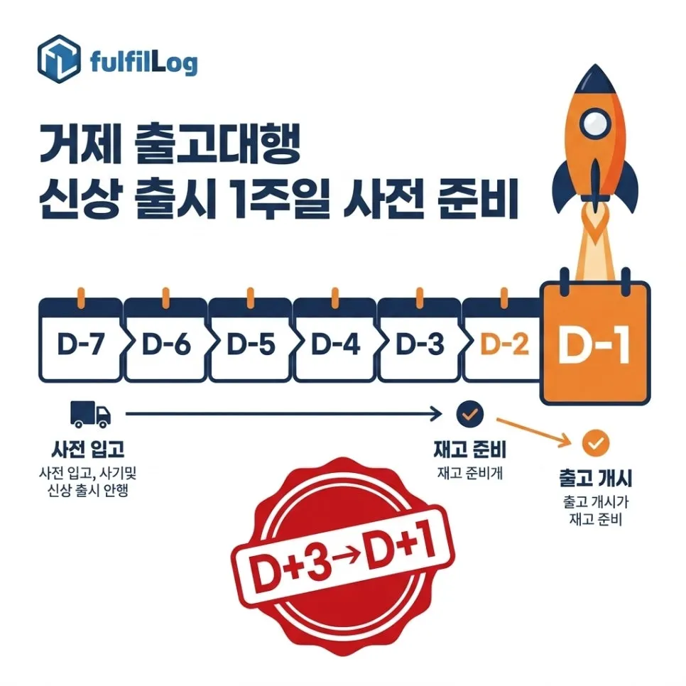 거제 출고대행 — 도서 지역 셀러를 위한 신상 출시 1주일 사전 준비 가이드