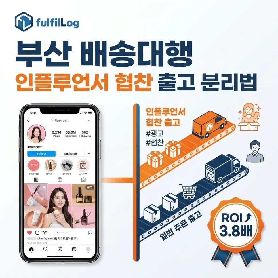 부산 배송대행 — 인플루언서 협찬 셀러를 위한 출고 분리법