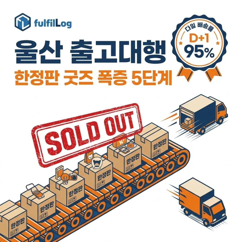 울산 출고대행 — 한정판 굿즈 셀러를 위한 출고 폭증 대응 5단계
