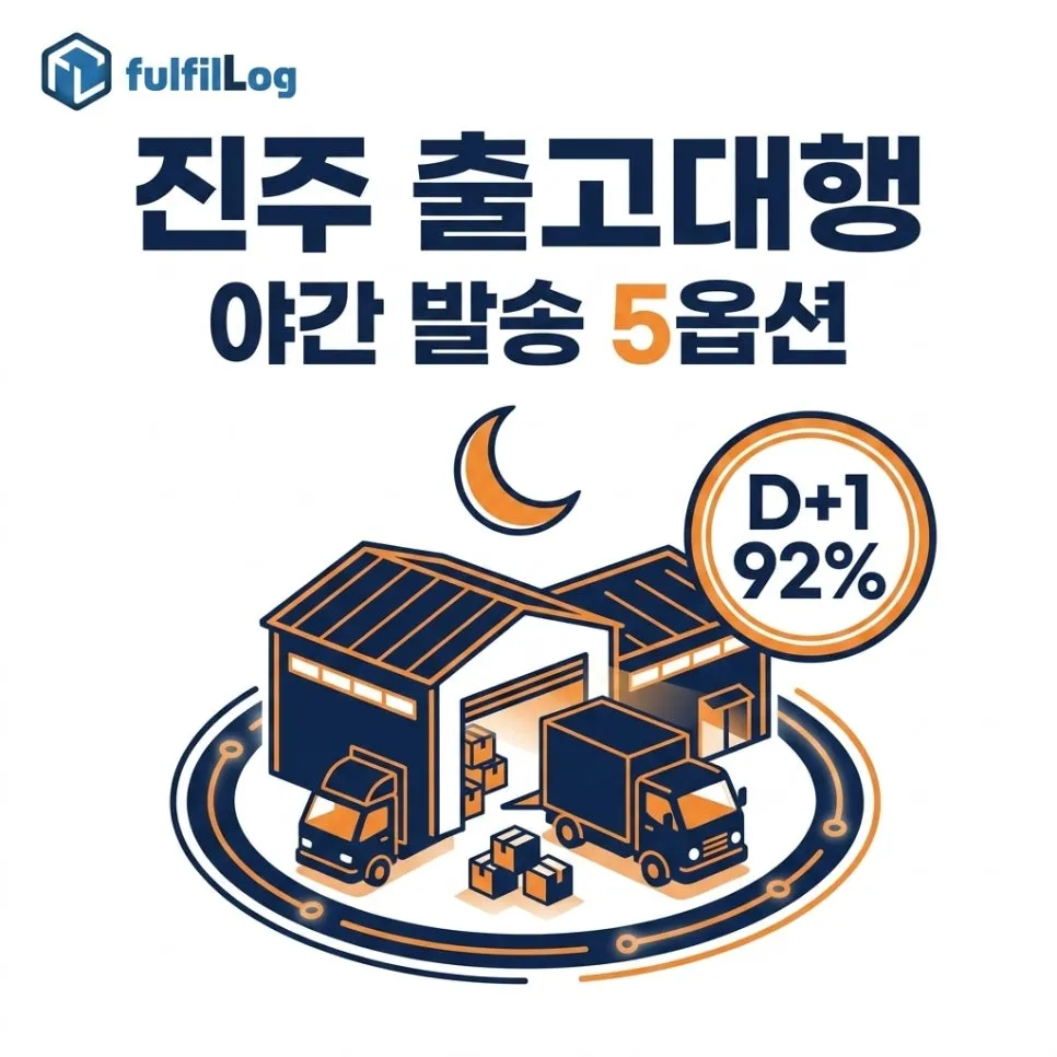 진주 출고대행 — 동남권 셀러를 위한 야간 발송 5가지 옵션