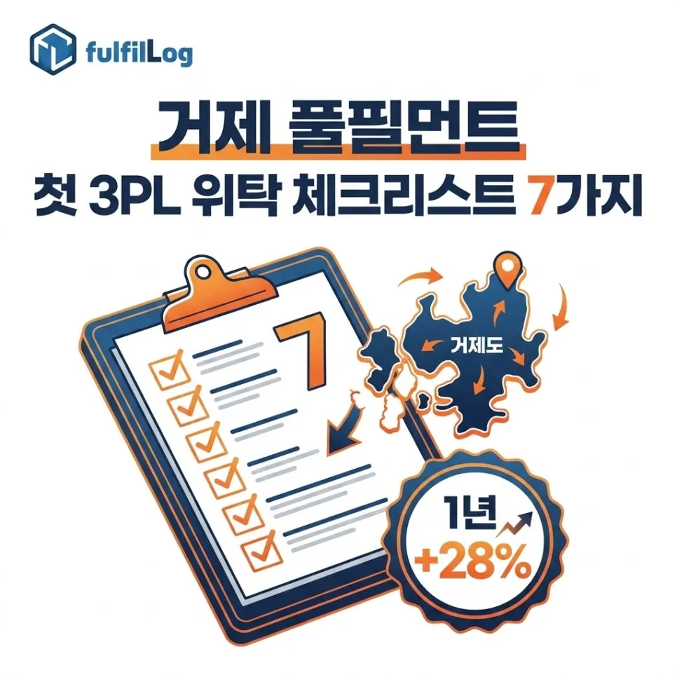 거제 풀필먼트 — 거제 사업자 첫 3PL 위탁 전 체크리스트