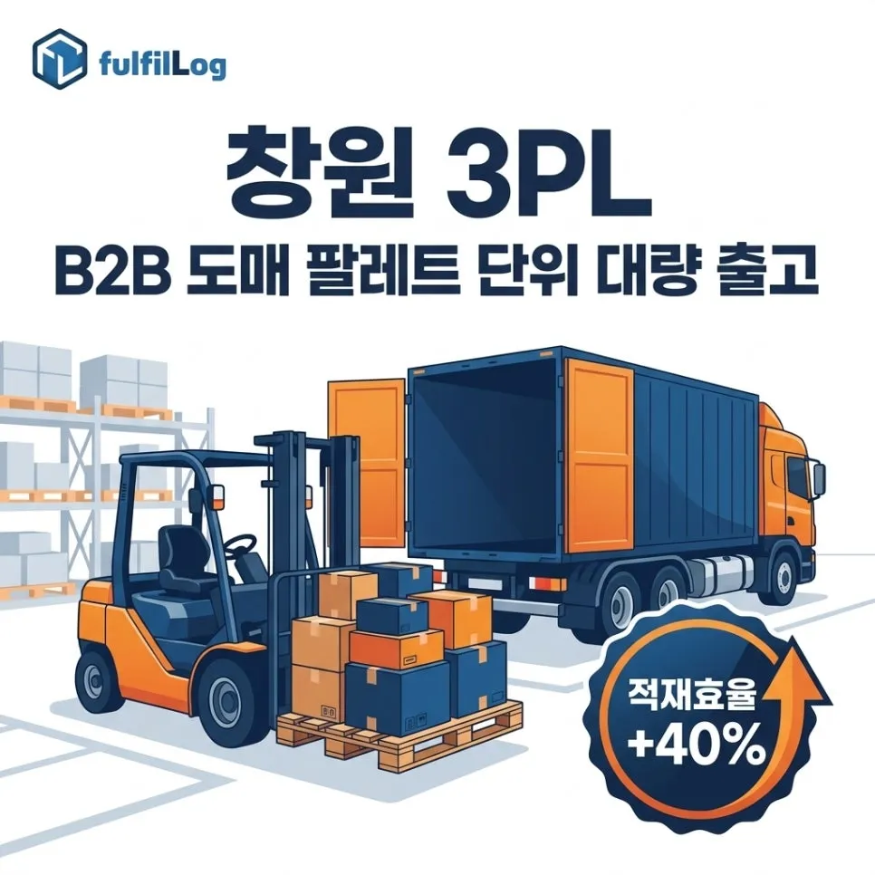 창원 3PL — B2B 도매 셀러 팔레트 단위 대량 출고 가이드
