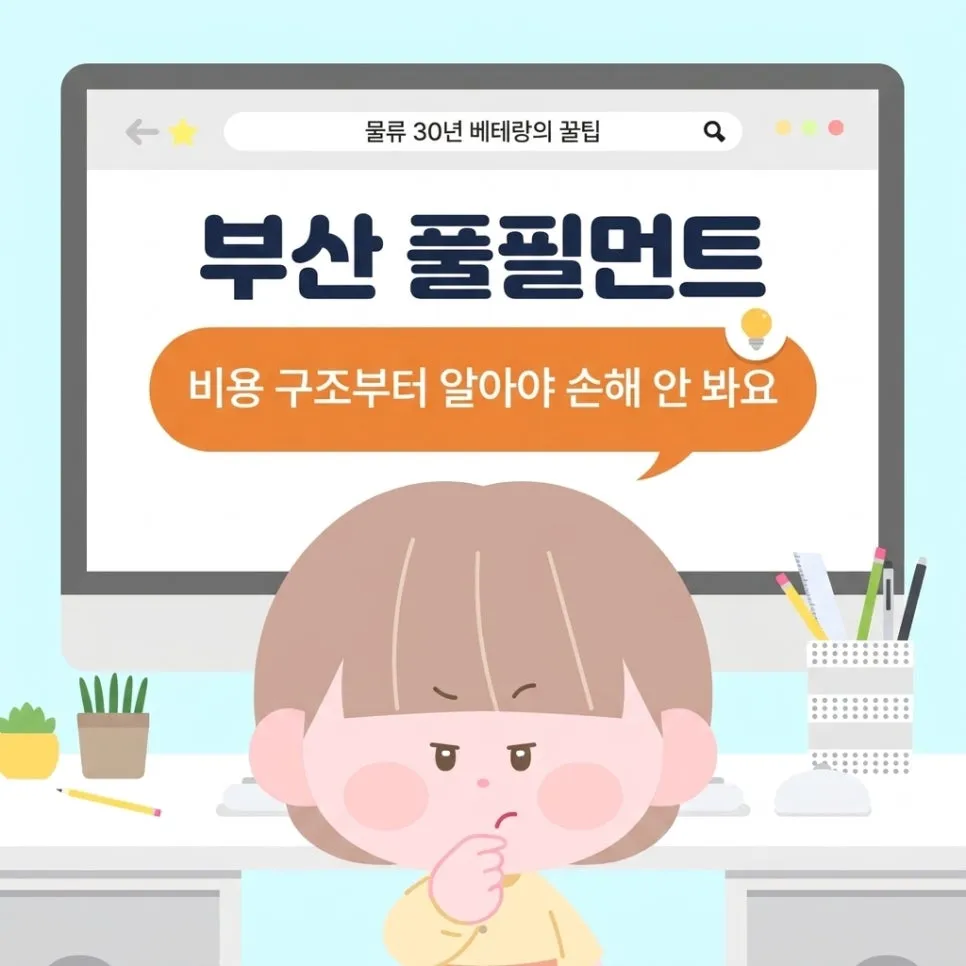 부산 풀필먼트, 비용 구조부터 알아야 손해 안 봅니다