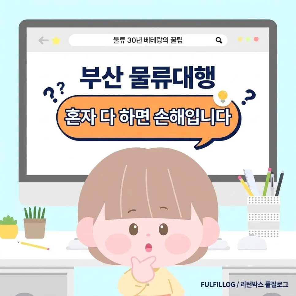 부산 물류대행, 혼자 다 하던 사장님이 위탁으로 갈아탄 이유