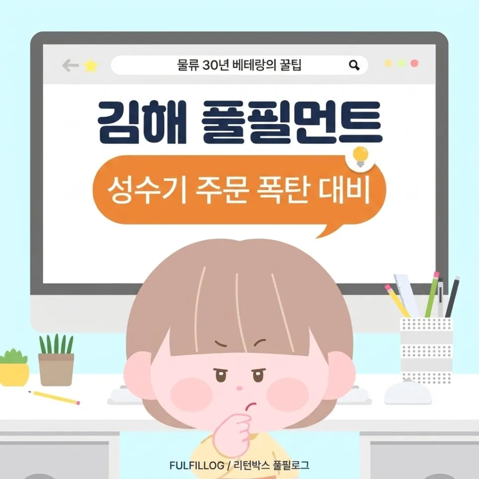김해 풀필먼트, 성수기 주문 폭탄을 견디는 준비법
