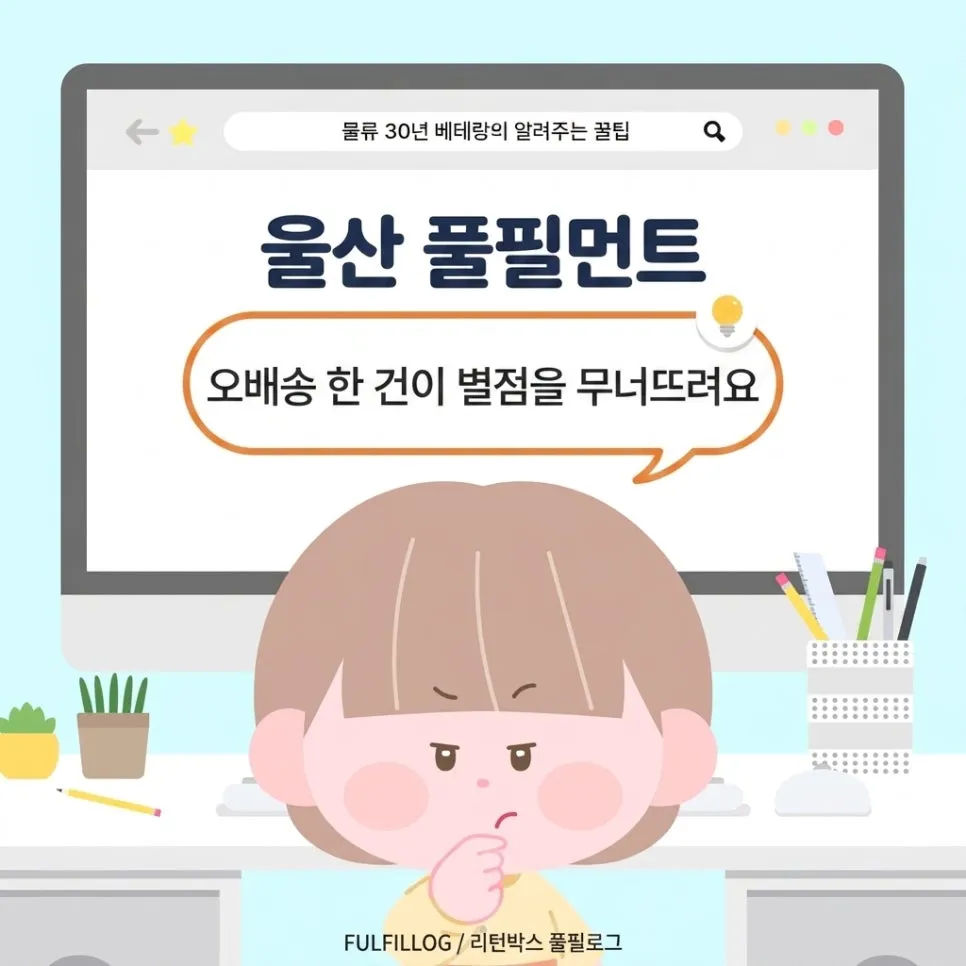 울산 풀필먼트, 오배송 한 건이 별점 다섯 개를 무너뜨립니다