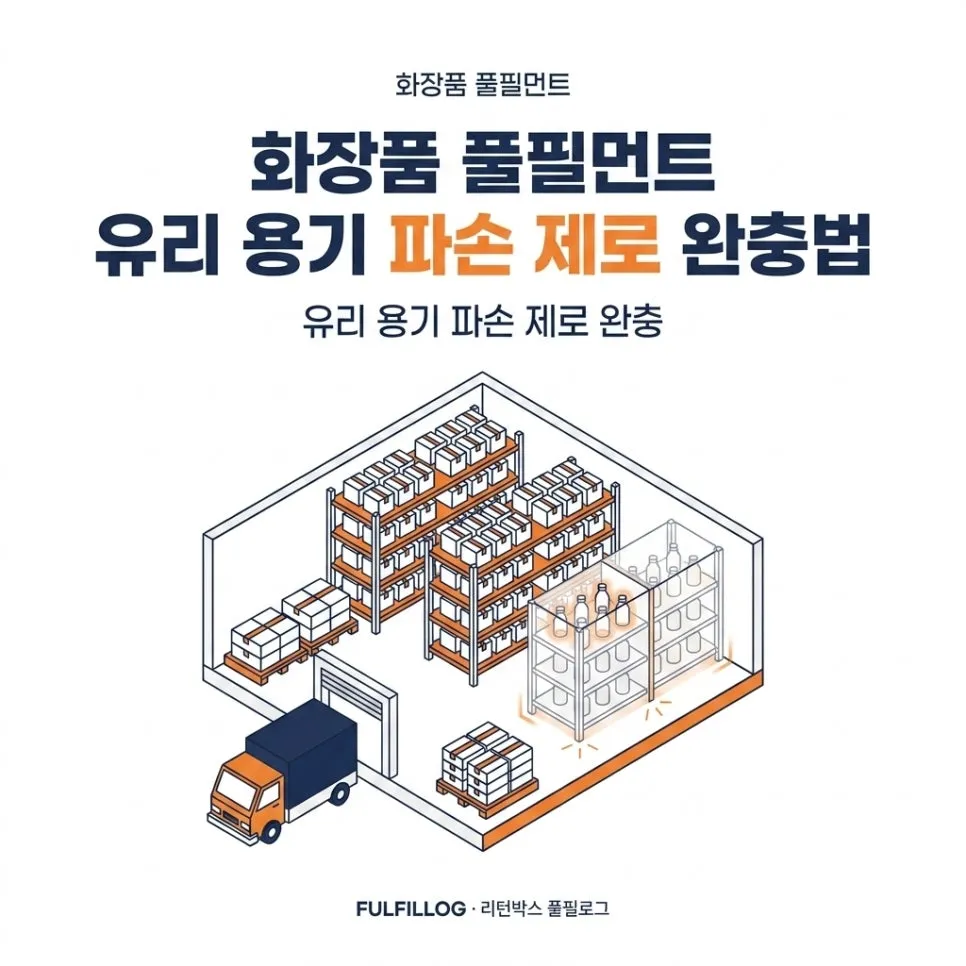 화장품 풀필먼트 유리 용기 파손 제로 완충법 (2026)