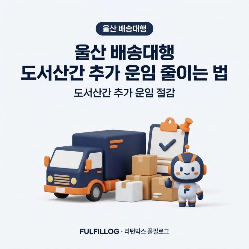 울산 배송대행 도서산간 추가 운임 줄이는 법 (2026)