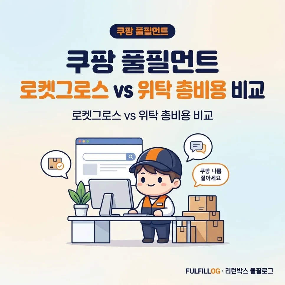 쿠팡 풀필먼트 로켓그로스 vs 위탁 총비용 비교 (2026)