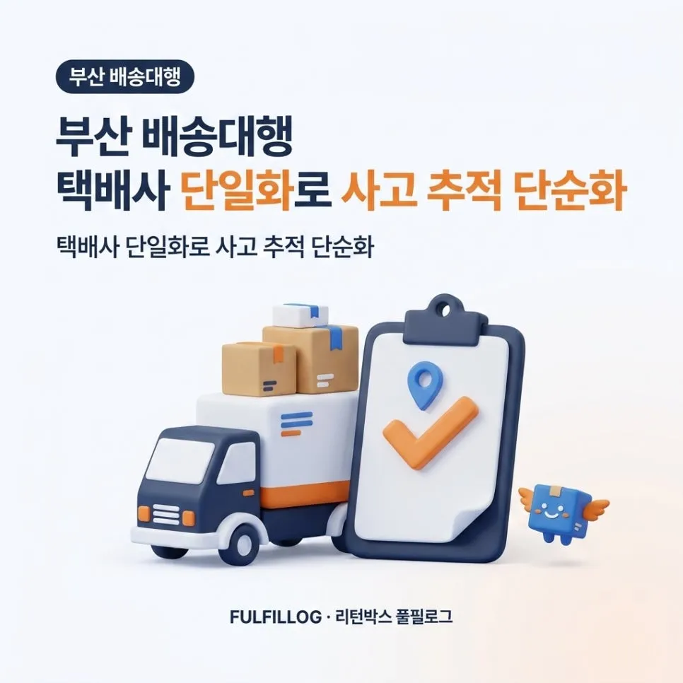 부산 배송대행 택배사 단일화로 사고 추적 단순화 (2026)