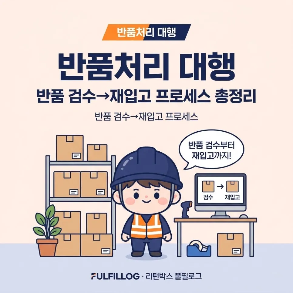 반품처리 대행 반품 검수→재입고 프로세스 총정리 (2026)