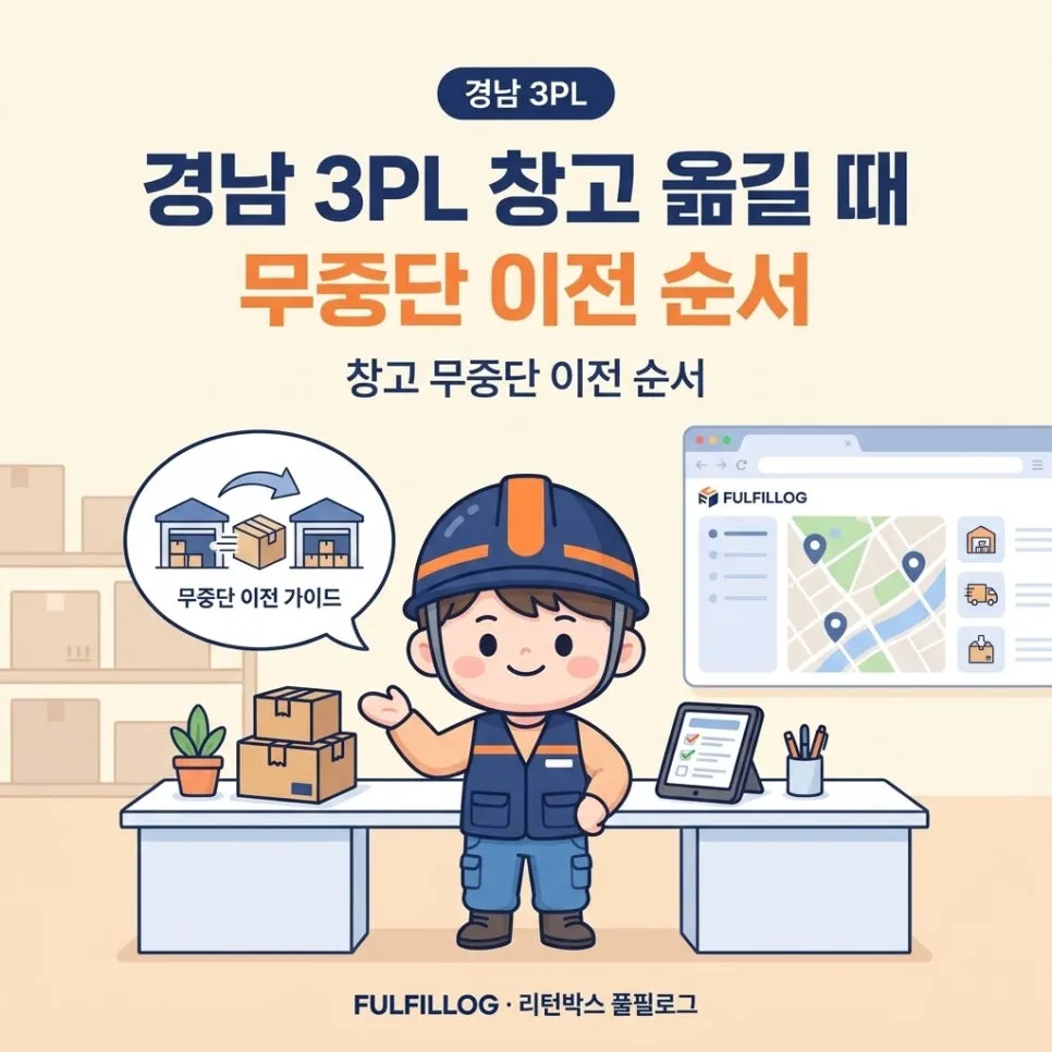 경남 3PL 창고 옮길 때 무중단 이전 순서 (2026)