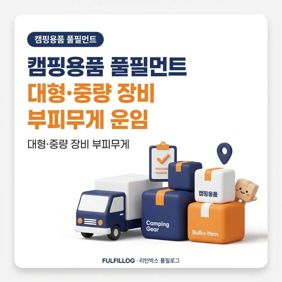 캠핑용품 풀필먼트 대형·중량 장비 부피무게 운임 (2026)