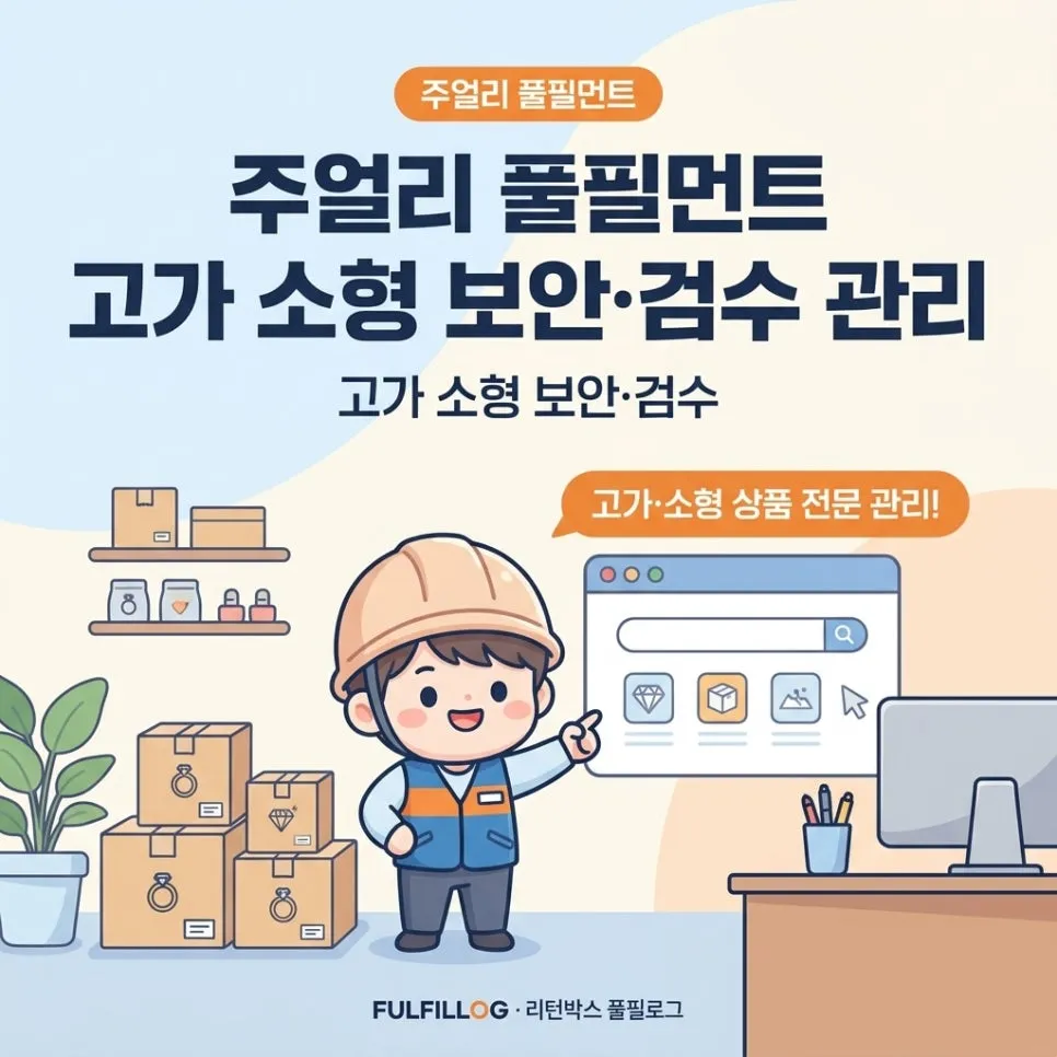 주얼리 풀필먼트 고가 소형 보안·검수 관리 (2026)