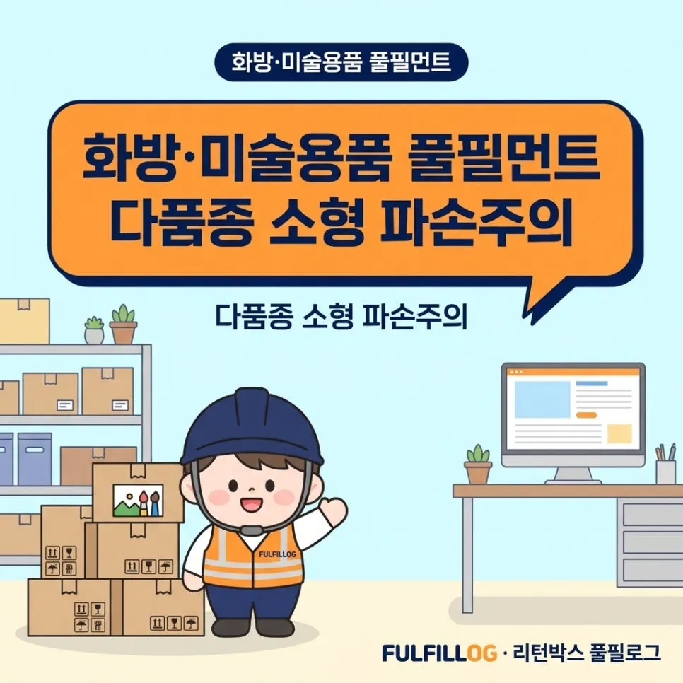 화방·미술용품 풀필먼트 다품종 소형 파손주의 (2026)