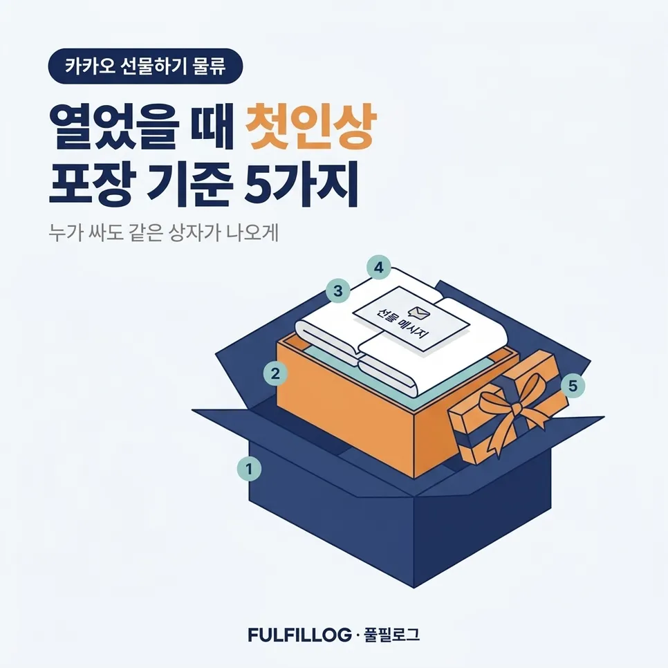 열었을 때 첫인상을 만드는 패킹 규칙 5가지 설명 이미지
