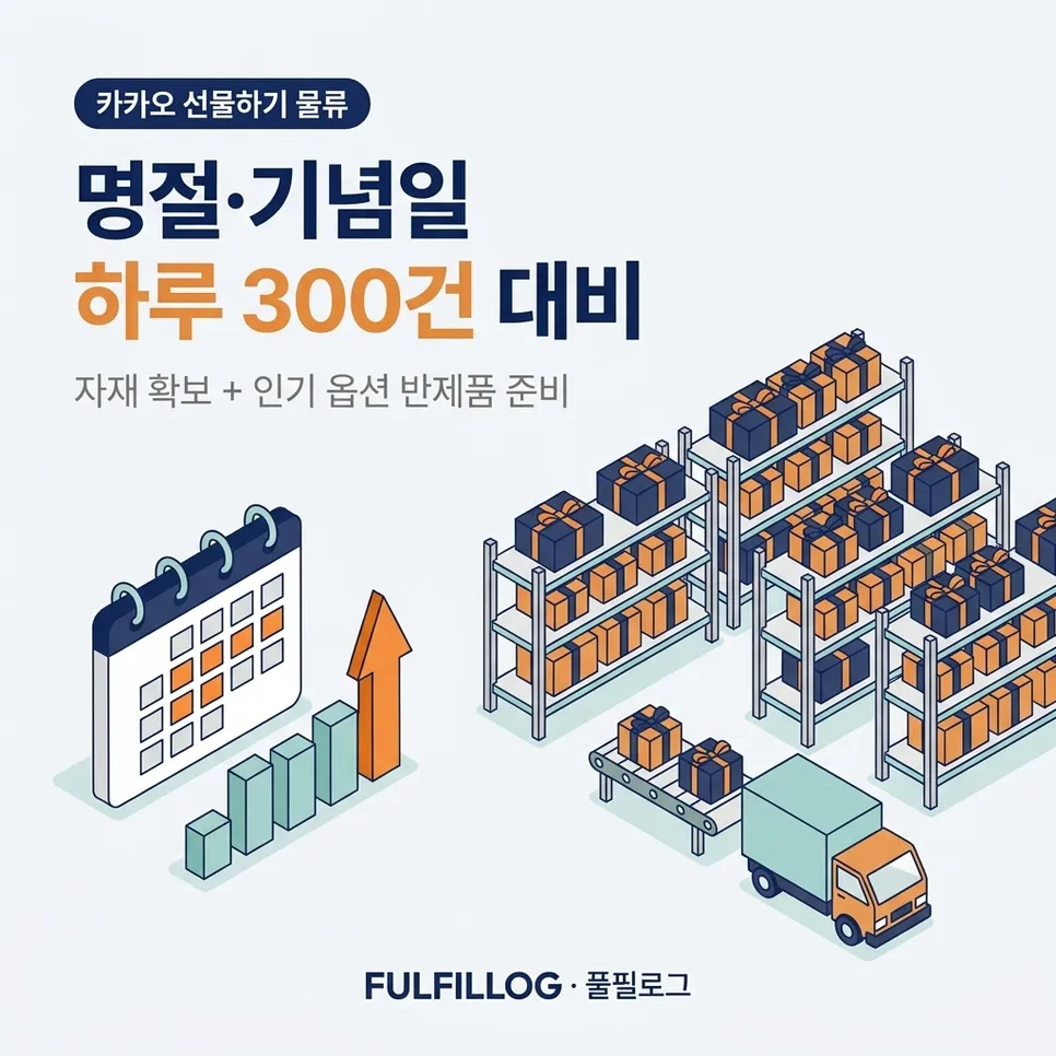 명절과 기념일에는 물량이 하루에 몰립니다 설명 이미지
