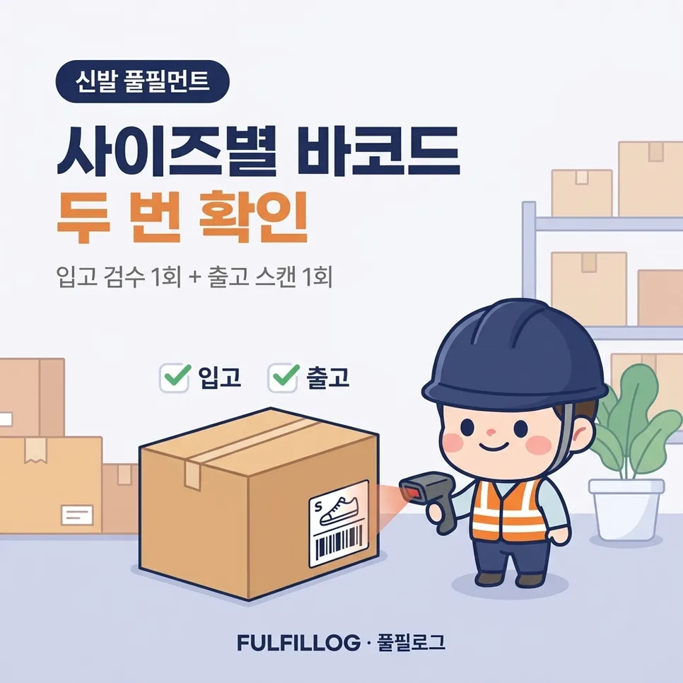 호수별 바코드와 겉포장 라벨 설명 이미지