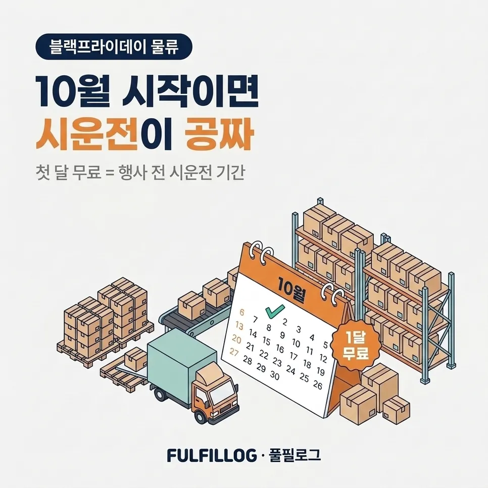 첫 달 무료를 10월에 쓰면 시운전이 공짜입니다 설명 이미지