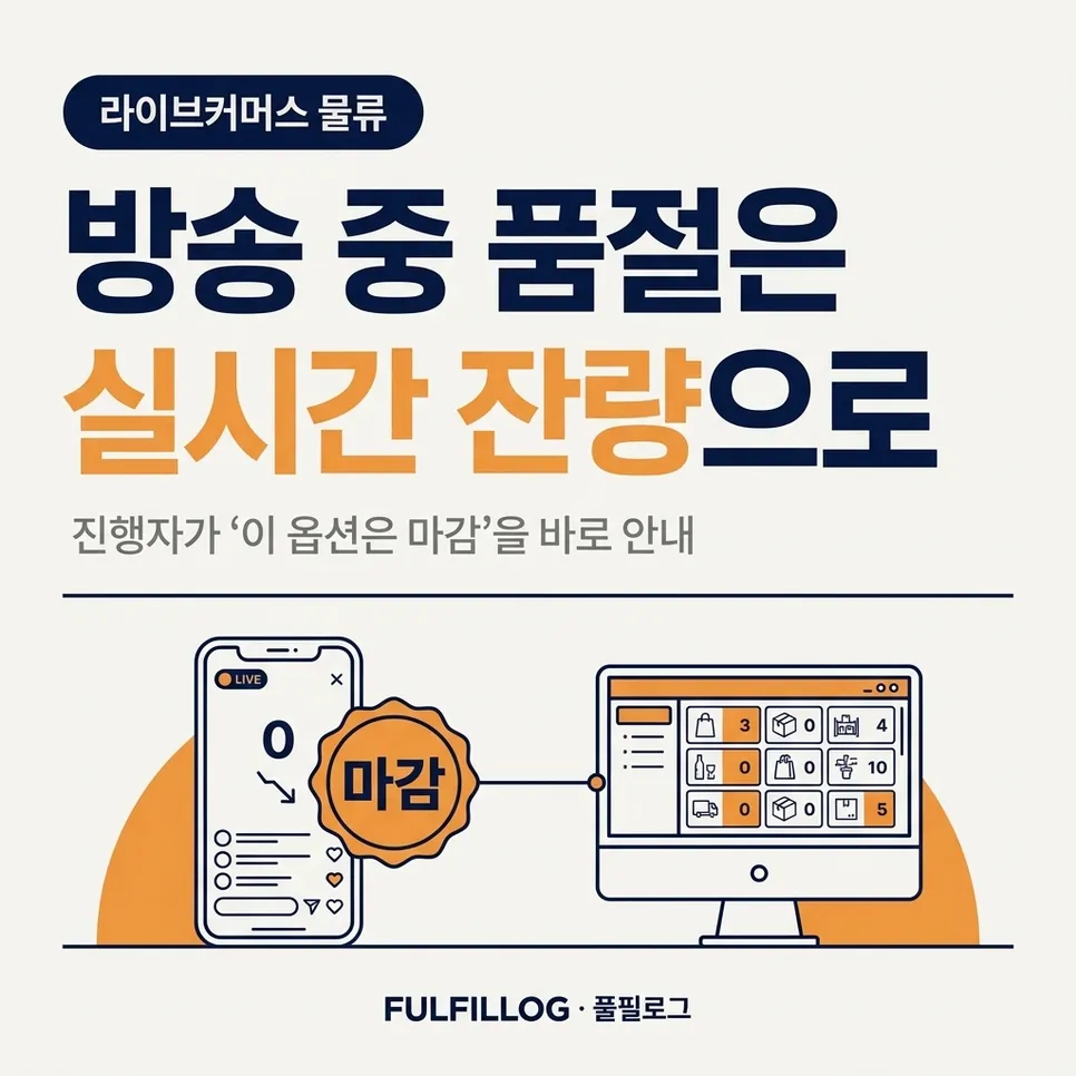 온에어 중에 품절이 나면 어떻게 하나요? 설명 이미지