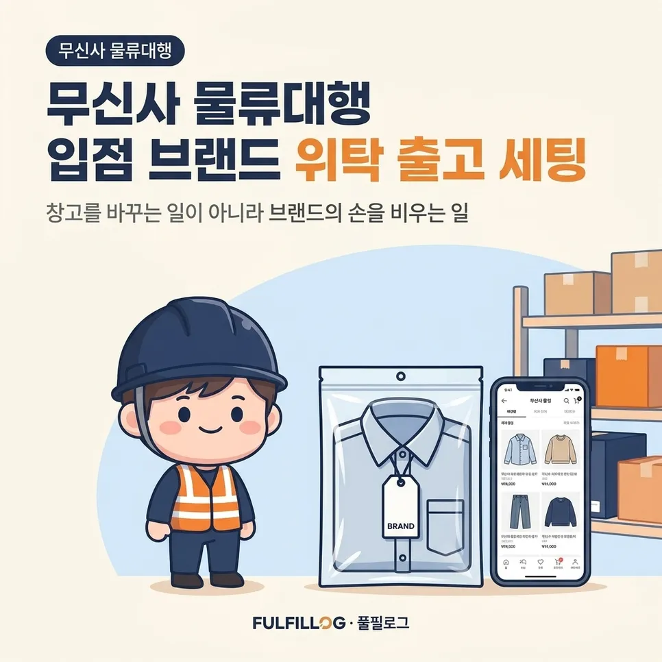 무신사 물류대행 입점 브랜드 위탁 출고 세팅 설명 이미지